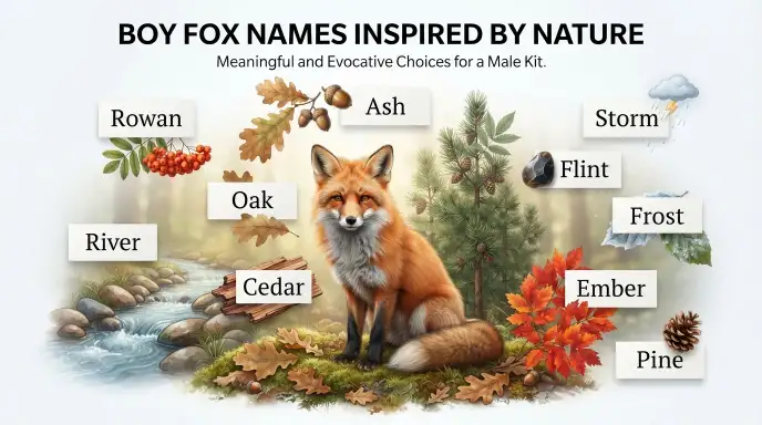 Boy Fox Names Inspired by Nature