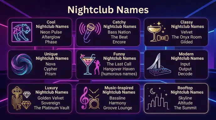 nightclub names