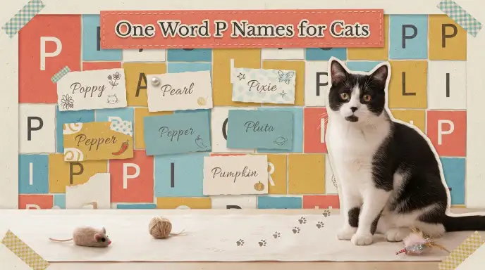 One Word P Names for Cats