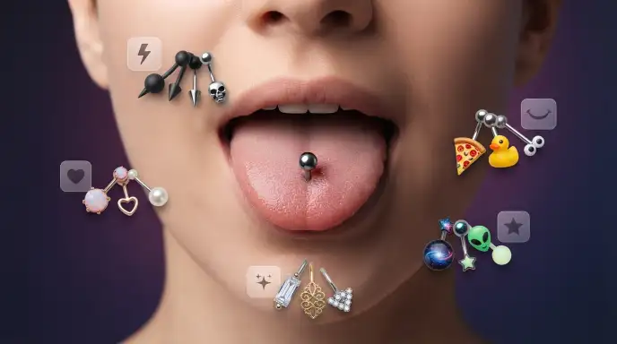 tongue piercing names