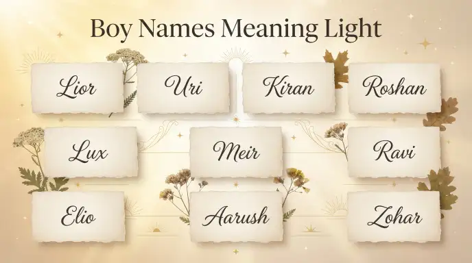 boy names meaning light