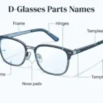 d glasses parts names
