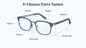 d glasses parts names
