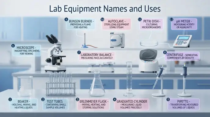 Lab Equipment Names and Uses