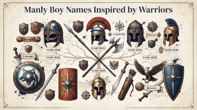 Manly Boy Names Inspired by Warriors