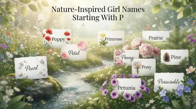 Nature-Inspired Girl Names Starting With P