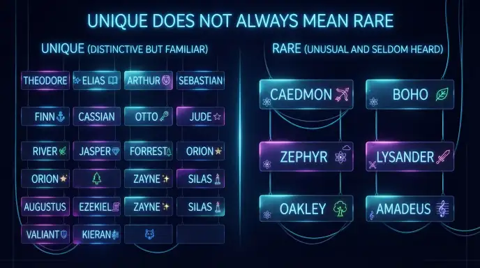 Unique Does Not Always Mean Rare